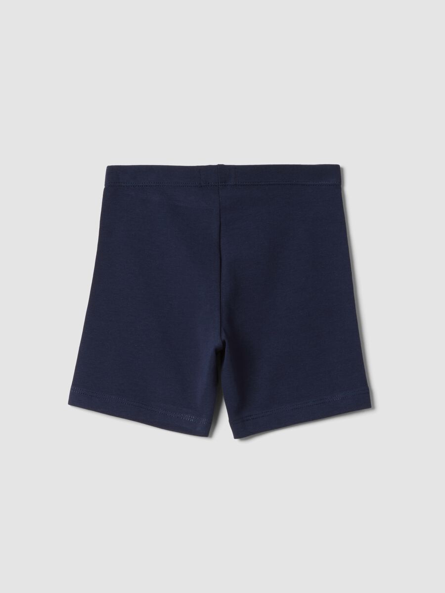 Blue organic cotton shorts_1