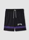 Multicolour Pure Cotton Shorts with Los Angeles Lakers Logo_4
