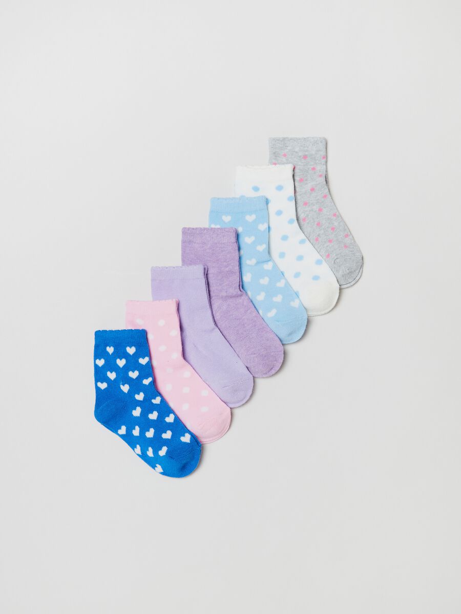 Multi-pack short socks with assorted patterns_0