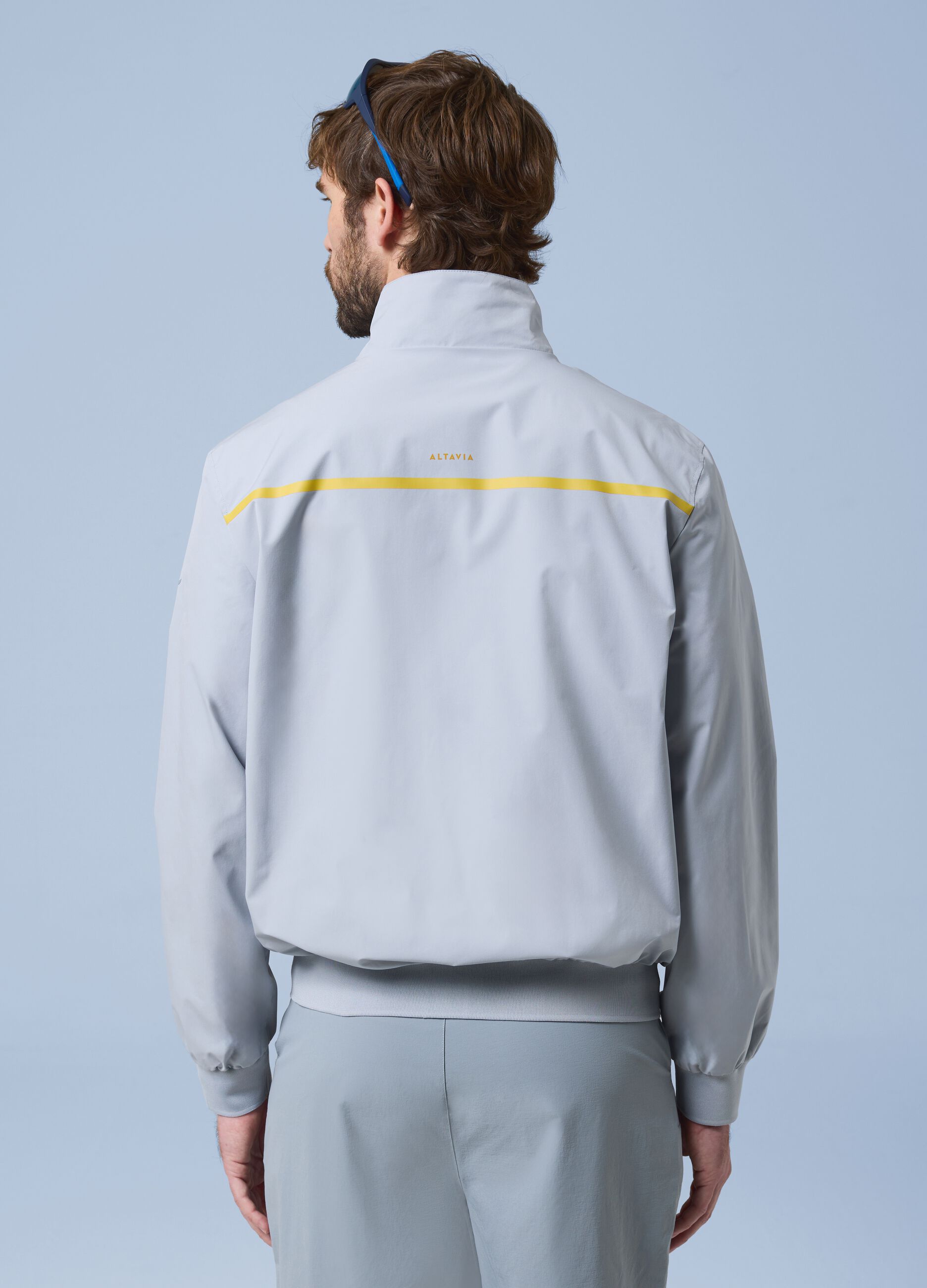 ALTAVIA SAILING grey windbreaker jacket with zip