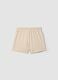 Girls&rsquo; beige pure cotton regular-fit shorts_4