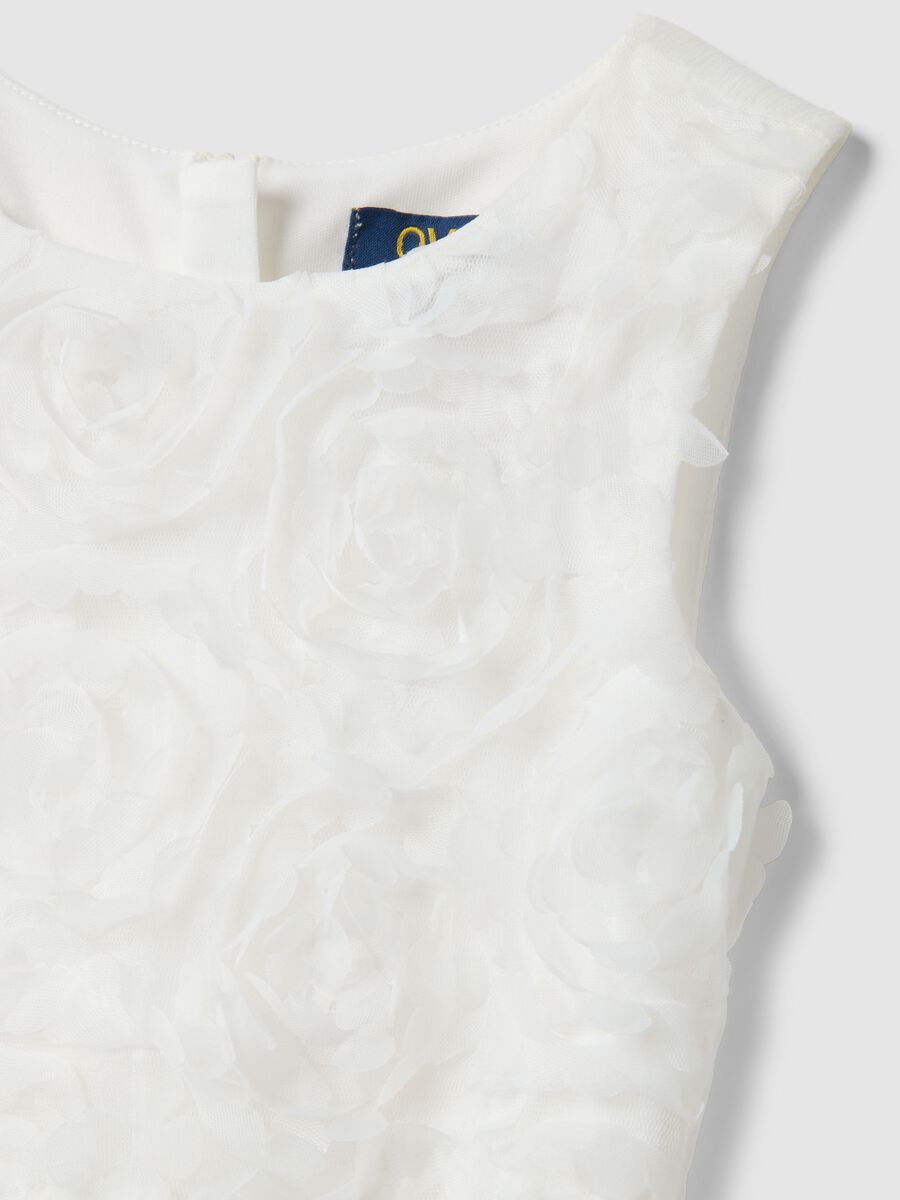 White pure cotton dress regular fit for girls_2