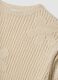Beige open-knit floral regular-fit top_1