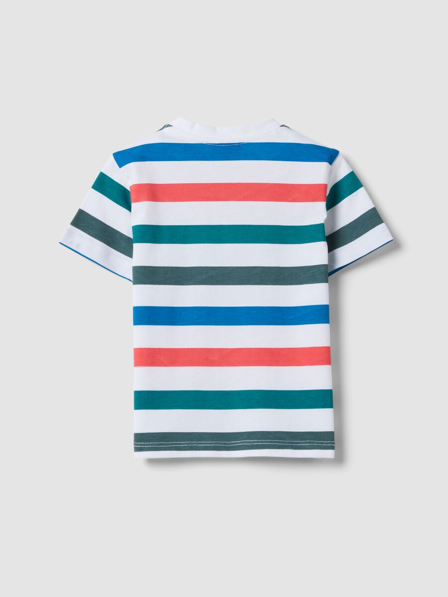 White organic cotton striped T-shirt_1