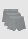 Three-pack of grey stretch cotton boxer briefs regular fit_4