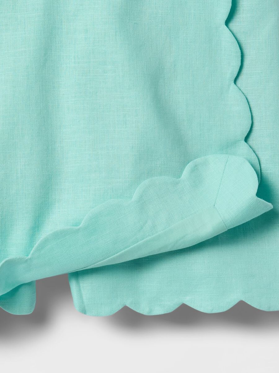 Green Skort with Scalloped Edge_3