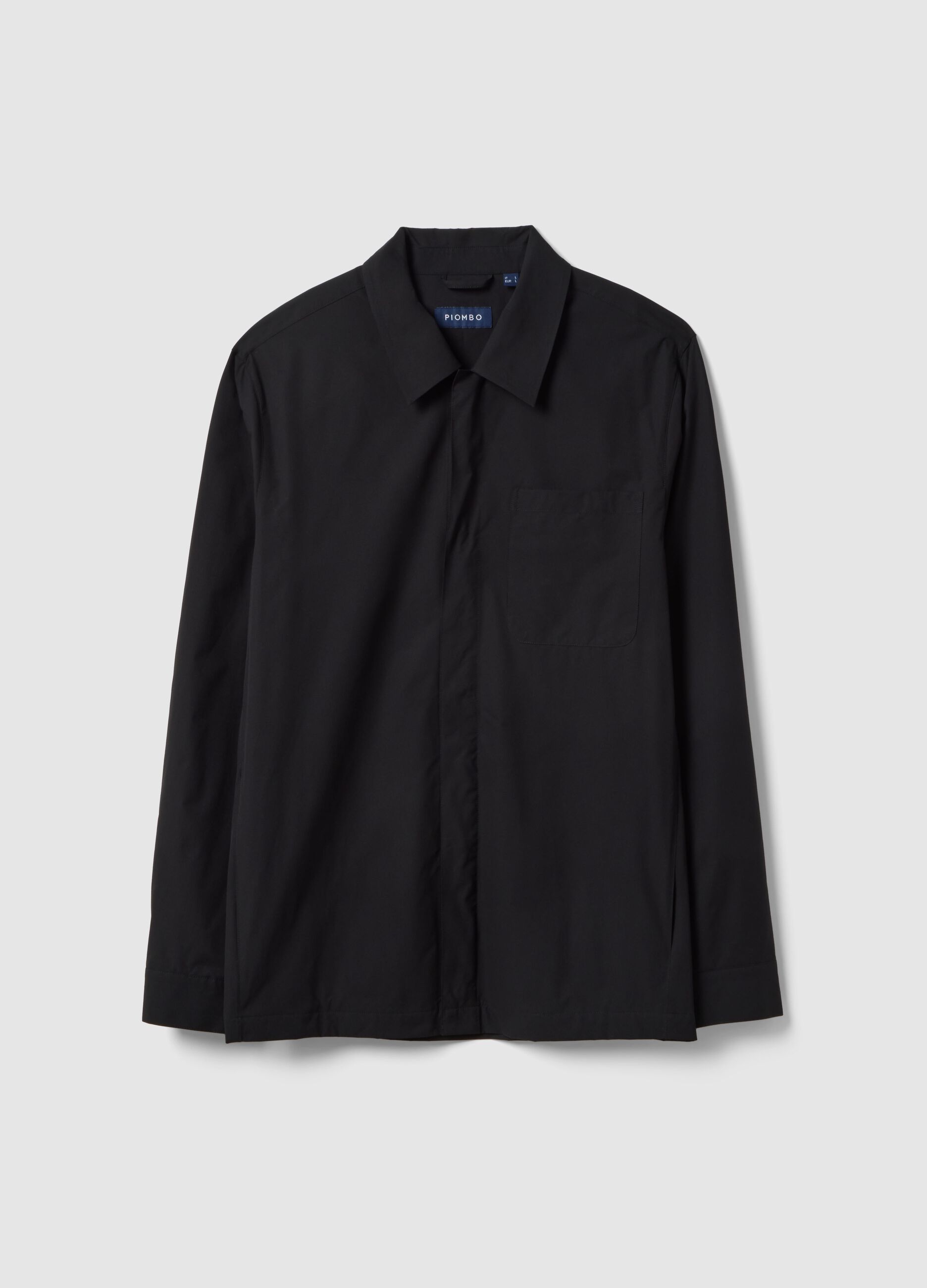 Black waterproof lightweight jacket regular fit