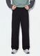 Schwarze Jogger aus reiner Baumwolle mit elastischem Bund, Oversize-Fit_1