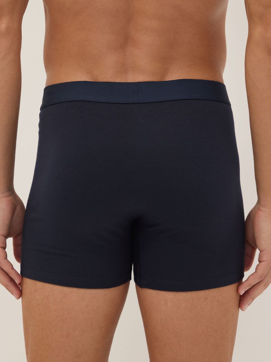 Tripack di boxer blu in cotone organico_2