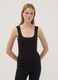 Schwarzes, figurbetontes Tanktop aus Stretch-Baumwolle_2