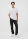 T-shirt bianca in puro cotone jersey con stampa grafica regular fit_1