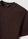 Brown pure cotton short-sleeve regular-fit T-shirt_2