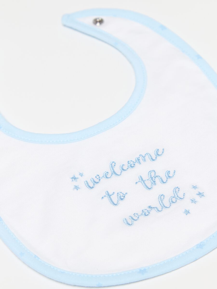Two-pack bibs with stars print and embroidery_2
