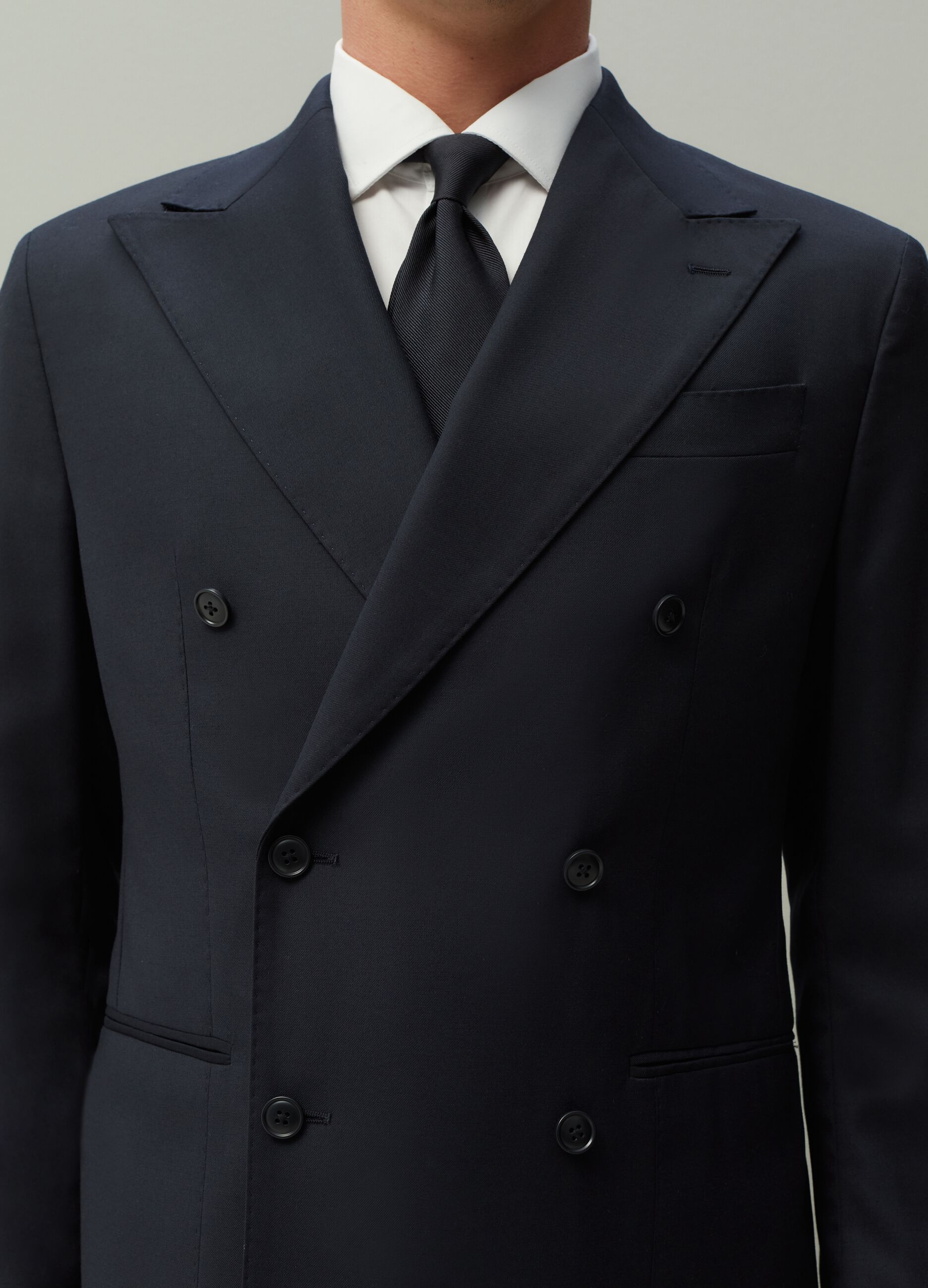 PIOMBO Man's Navy Blue Double-breasted formal blazer in navy blue | OVS