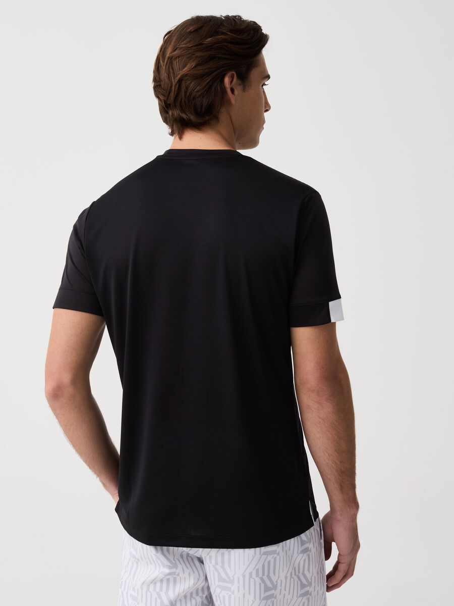 Quick-dry tennis T-shirt with Slazenger print_2