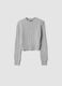 Grey marl cable-knit crew-neck jumper, regular fit_0