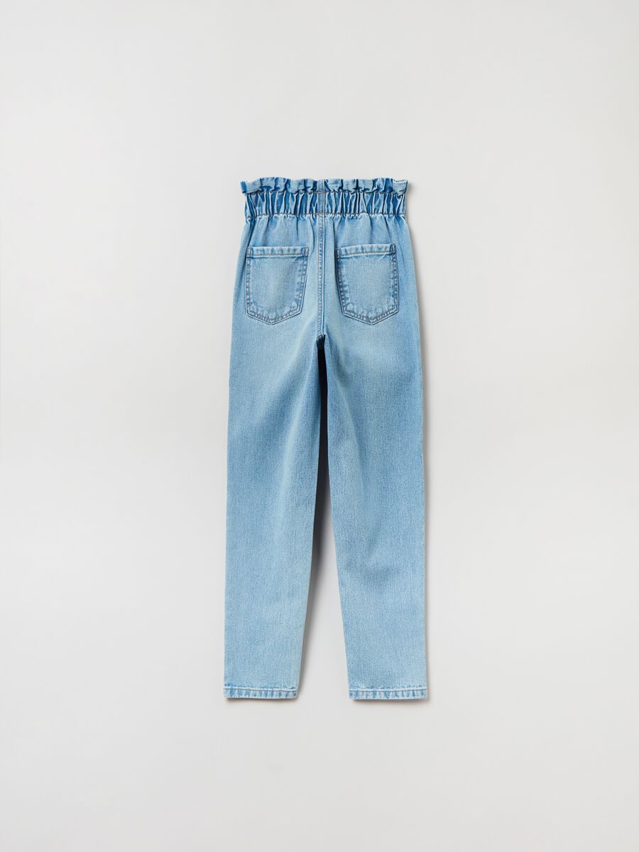 Paper bag jeans with pockets_1