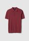 Red pure cotton polo regular fit_4