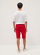 Boys&rsquo; red cotton-blend comfort-fit shorts_1