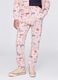 Pink joggers with drawstring and all-over print_1