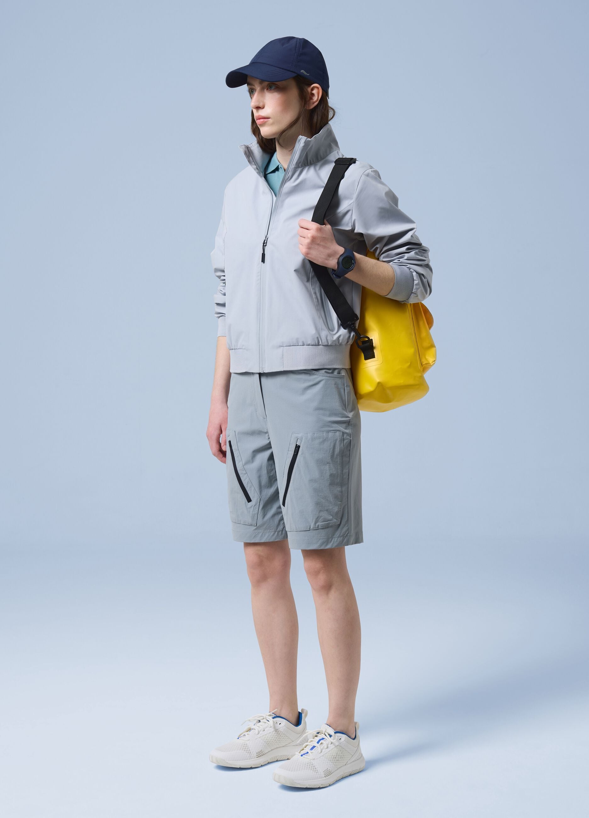 Grey ALTAVIA SAILING stretch-fabric Bermuda shorts