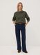 Green wool-blend jumper with contrast trims, regular fit_1