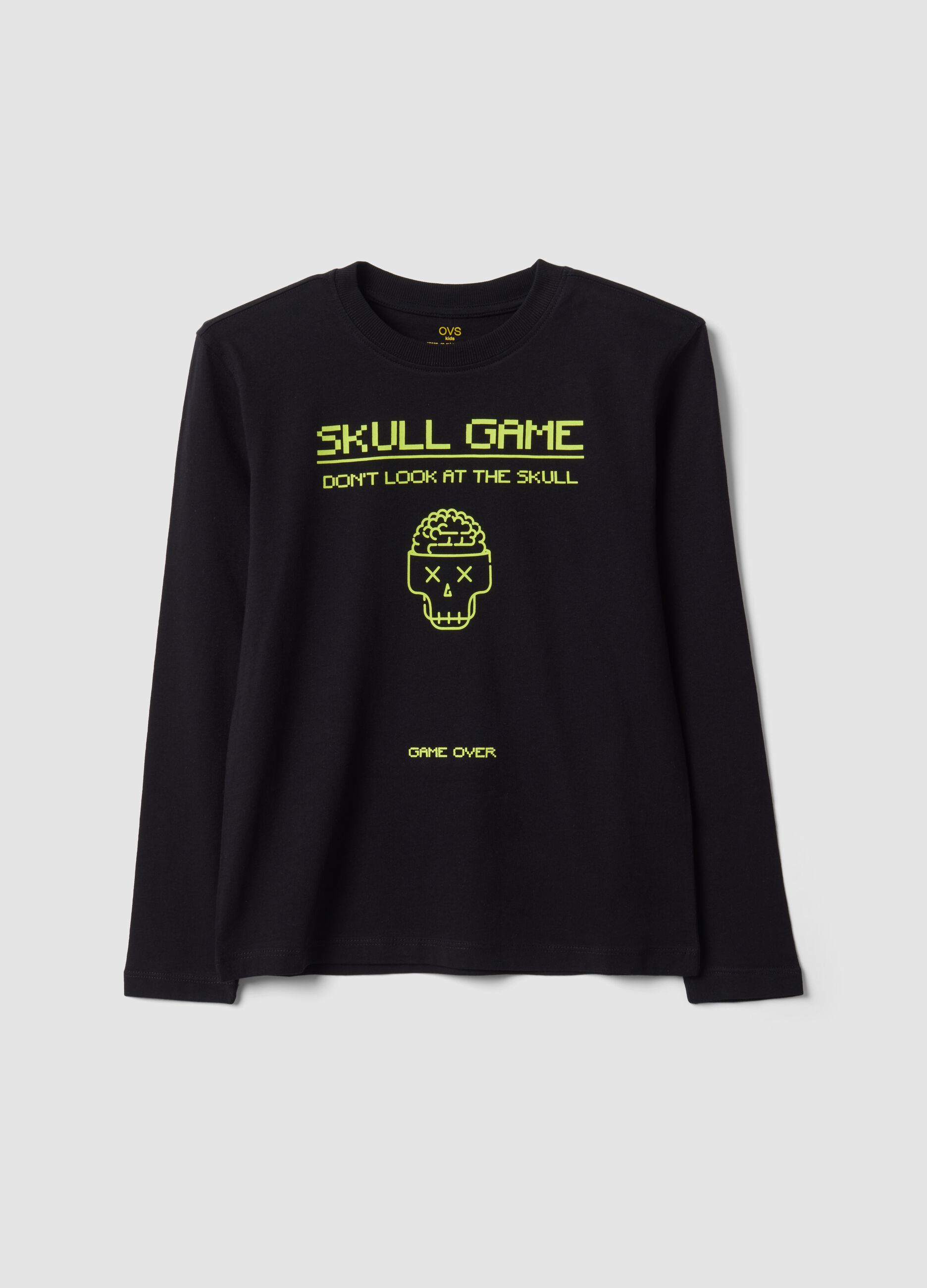 &Mu;&alpha;ύ&rho;&omicron; T-shirt &alpha;&pi;ό &kappa;&alpha;&theta;&alpha;&rho;ό &omicron;&rho;&gamma;&alpha;&nu;&iota;&kappa;ό &beta;&alpha;&mu;&beta;ά&kappa;&iota; &mu;&epsilon; &sigma;&tau;&rho;&omicron;&gamma;&gamma;&upsilon;&lambda;ή &lambda;&alpha;&iota;&mu;ό&kappa;&omicron;&psi;&eta; &kappa;&alpha;&iota; &sigma;&tau;ά&mu;&pi;&alpha; &nu;&epsilon;&kappa;&rho;&omicron;&kappa;&epsilon;&phi;&alpha;&lambda;ή&sigmaf; &gamma;&iota;&alpha; &alpha;&gamma;ό&rho;&iota;&alpha;