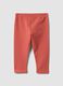 Leggings vermelhas regular fit em algod&atilde;o org&acirc;nico el&aacute;stico_1