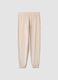 Beige Pyjamahose aus Stretchstoff_2