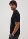 Blue short-sleeve pure cotton T-shirt_0