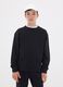 Schwarzes Sweatshirt aus reiner Baumwolle mit Rundhalsausschnitt f&uuml;r Jungen, Relaxed Fit_1