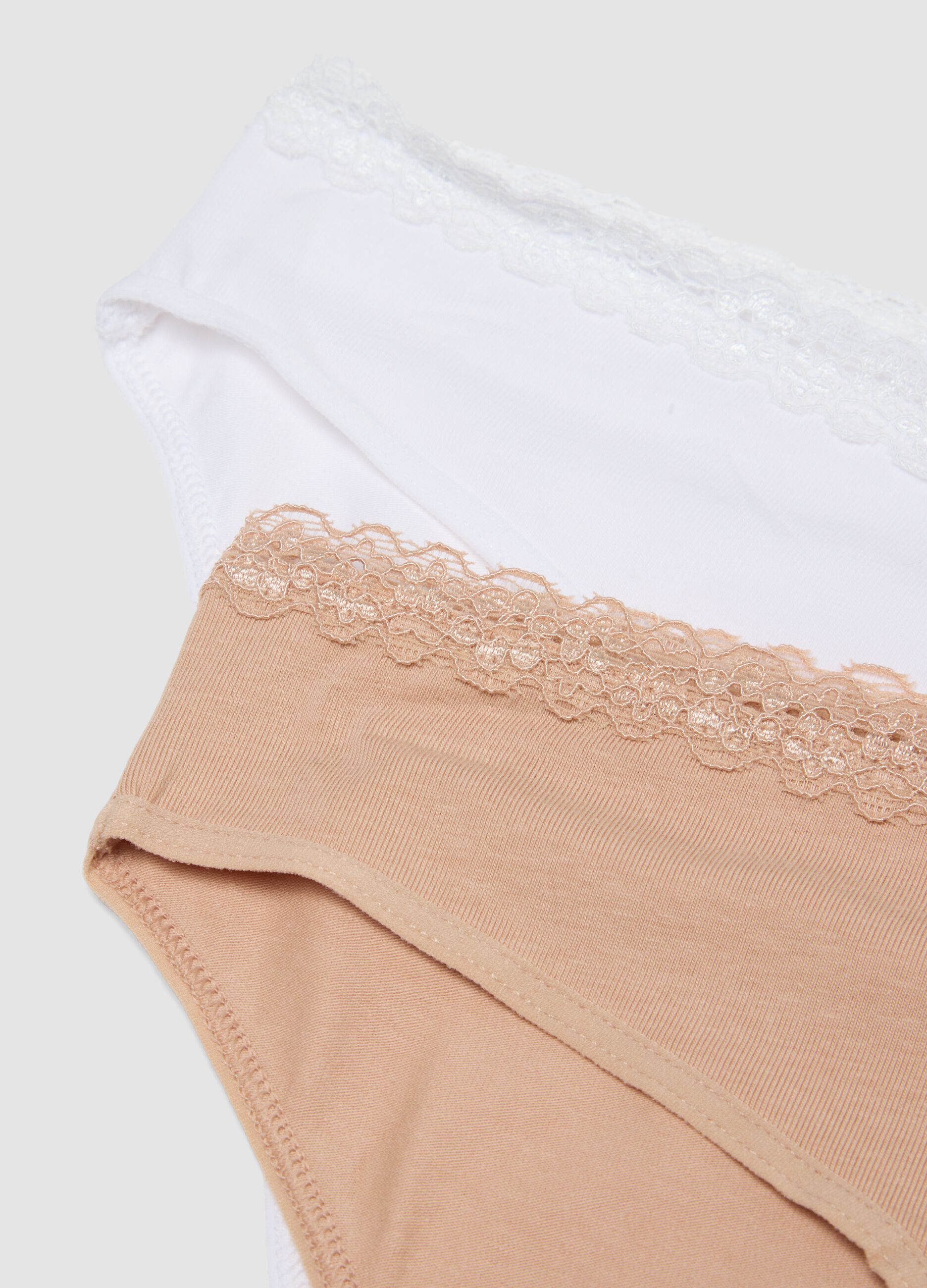 Beige organic cotton knicker 2-pack