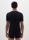 Twin pack of black Supima cotton V-neck T-shirts_2