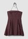 Brown polka-dot dress in viscose blend_5