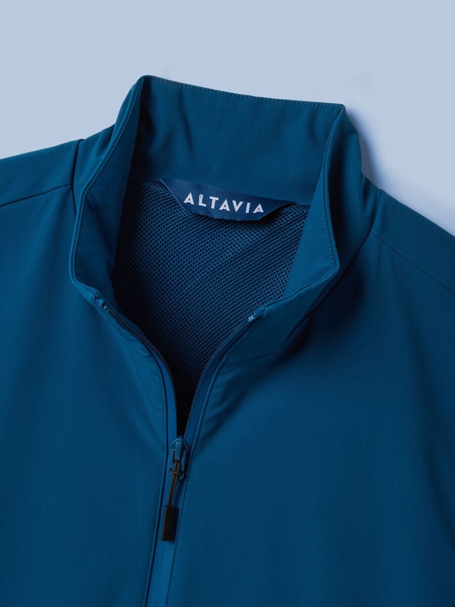Blaues winddichtes ALTAVIA SAILING Gilet aus Stretchgewebe mit Rei&szlig;verschluss_7