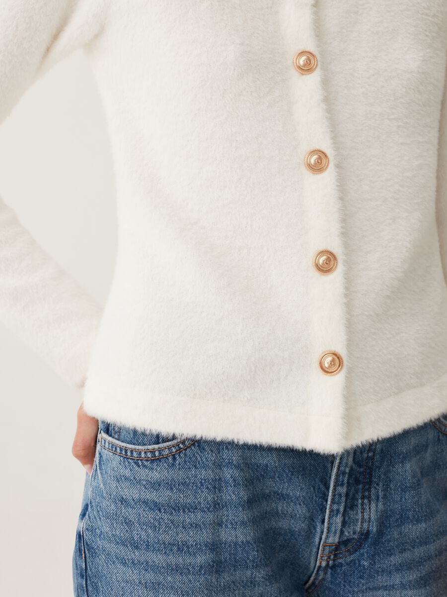 Cardigan with gold buttons_3