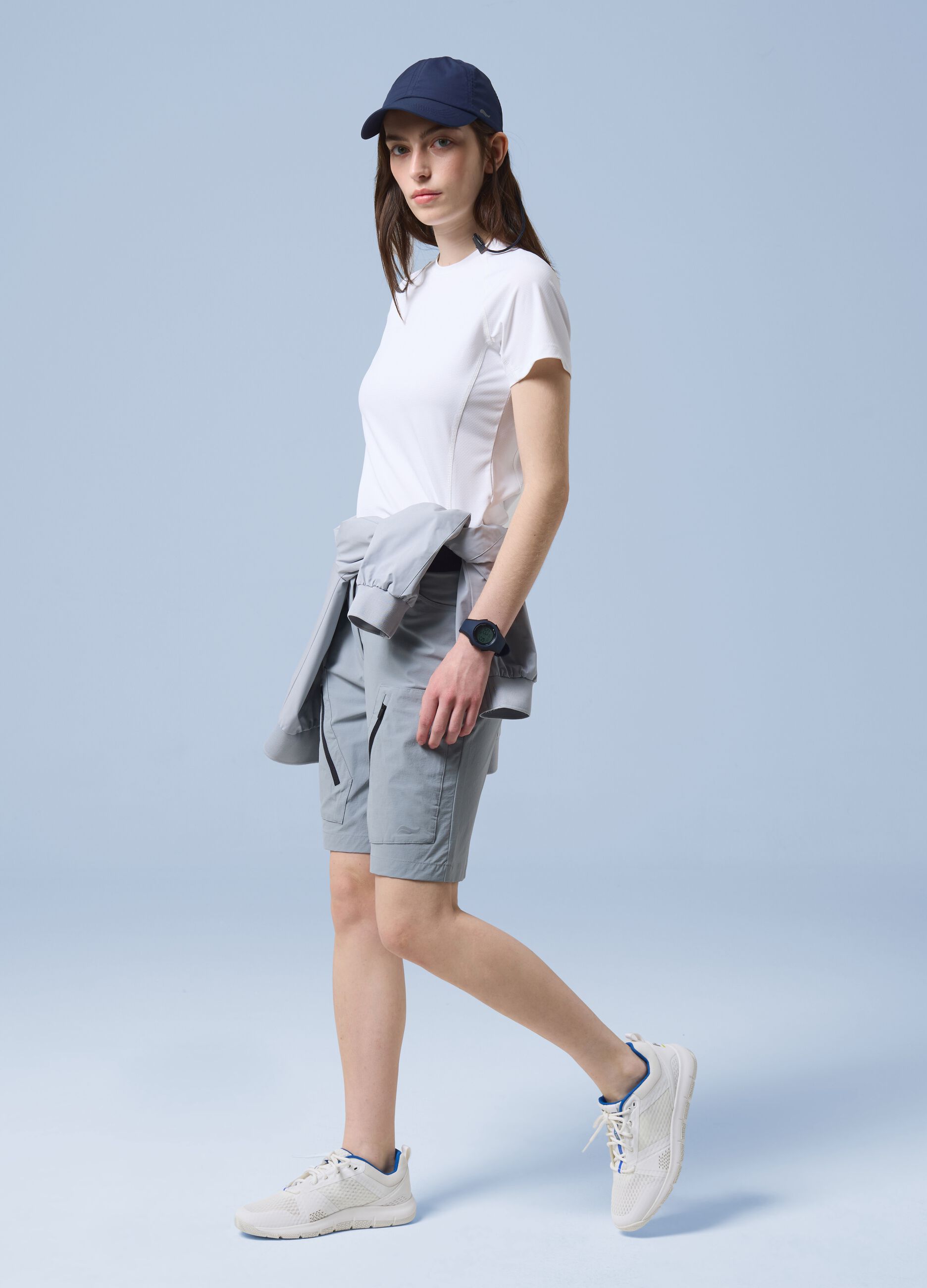 Wei&szlig;es technisches Stretch-T-Shirt ALTAVIA SAILING