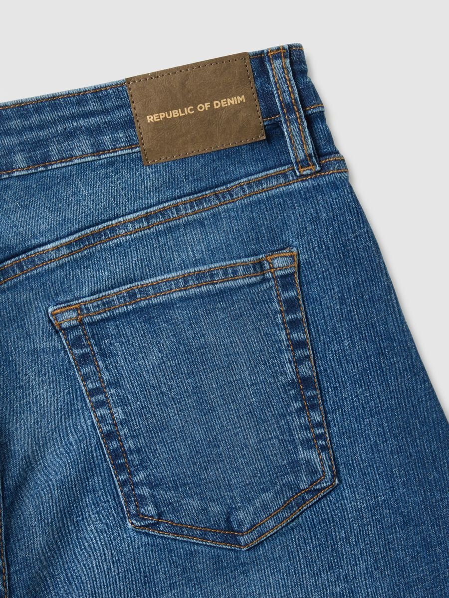 Slim fit stretch cotton blue jeans_5