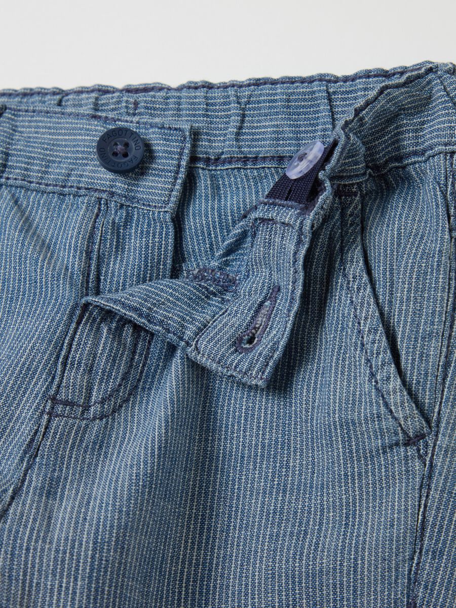 Pinstripe cotton trousers_3