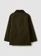 Green pure-cotton jacket with contrast collar_5