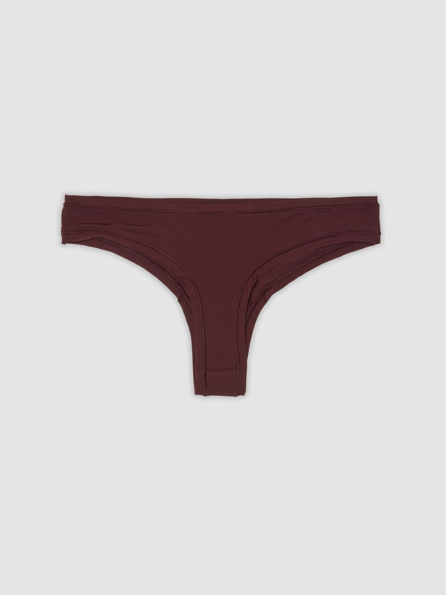 Three-pack of multicolour microfibre briefs in organic cotton blend_1