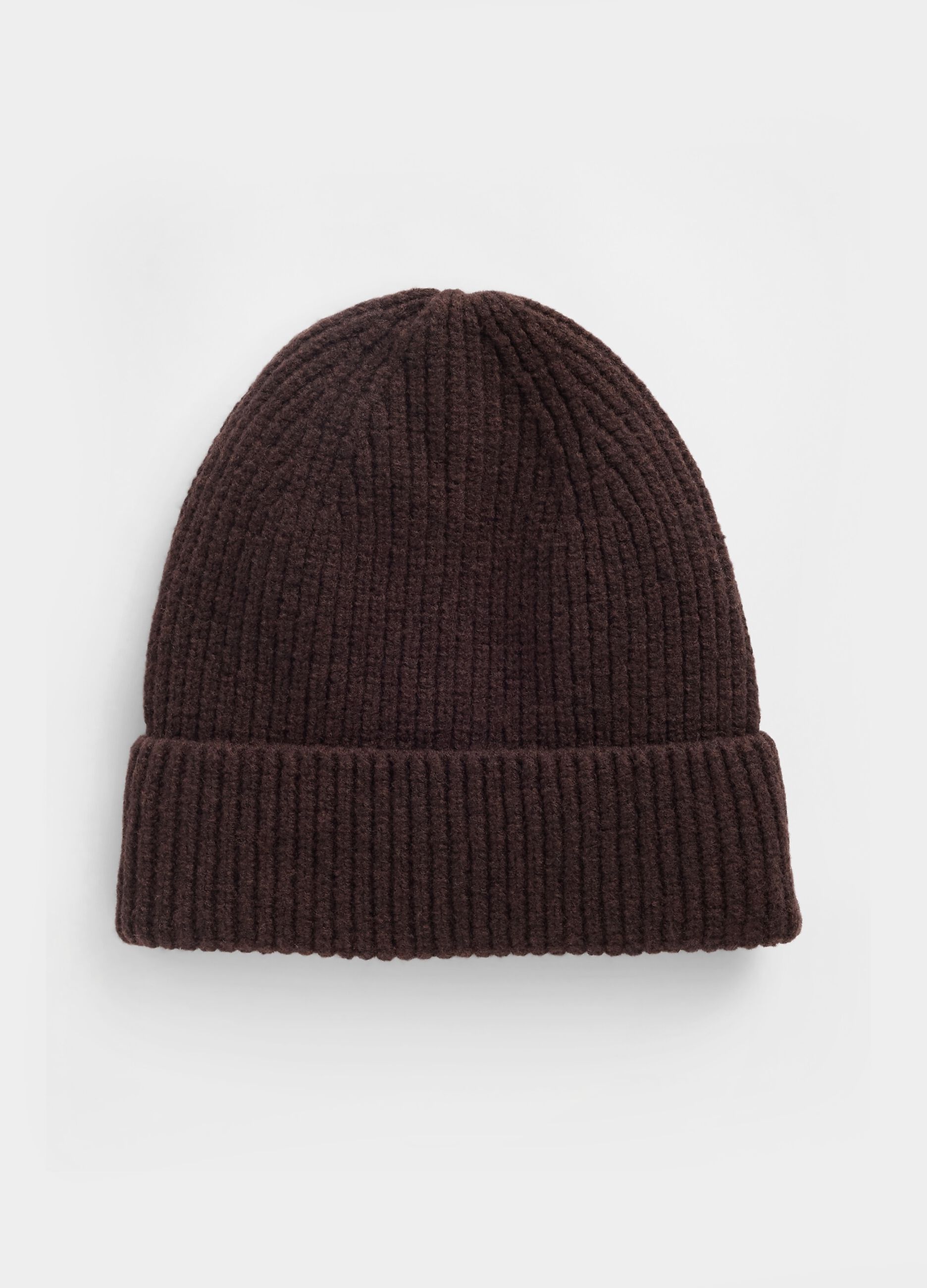Brown knitted fabric hat