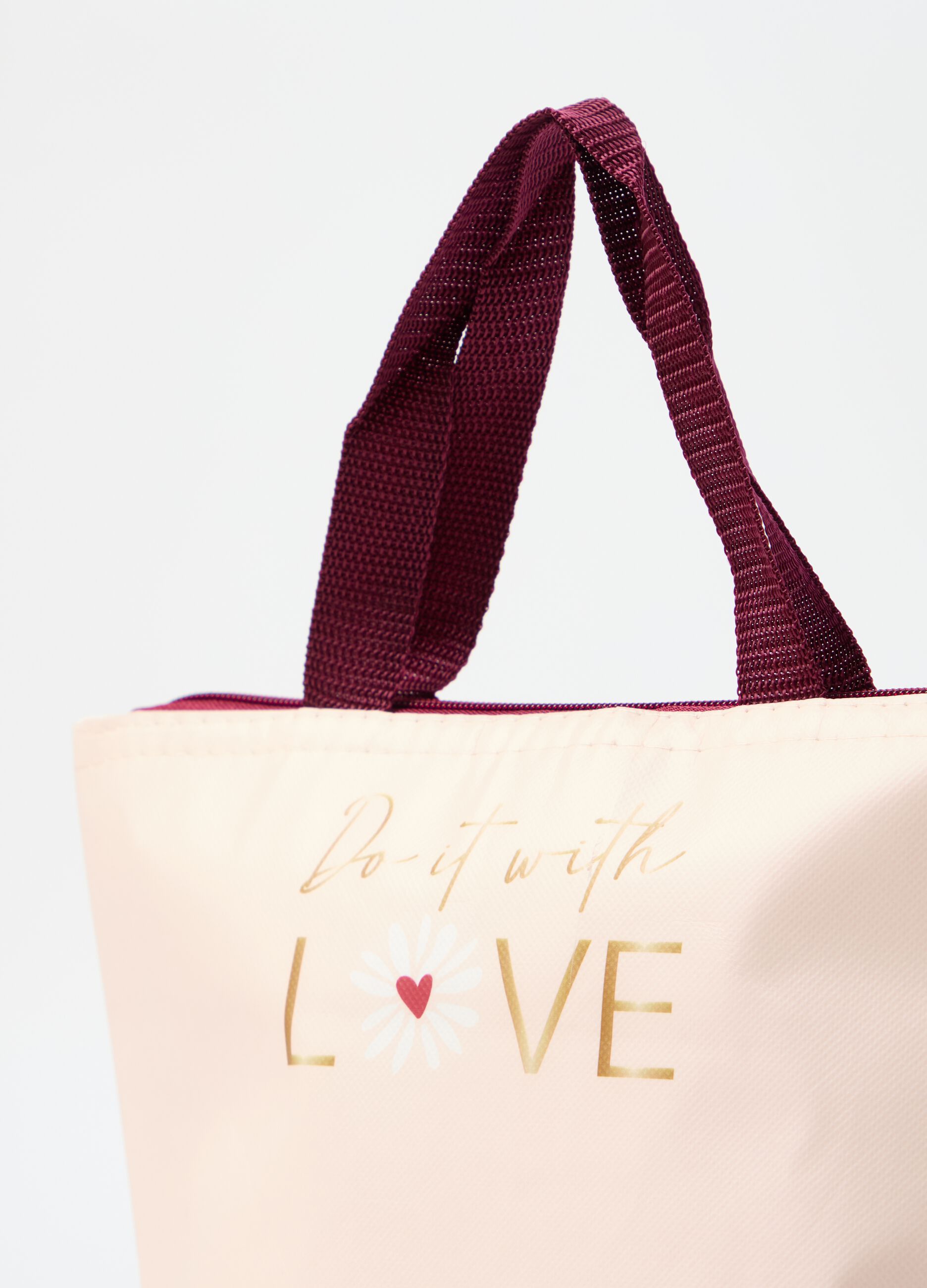 Lunch tote bag with print