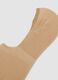Tripack di calzini invisibili beige in cotone organico elasticizzato_1