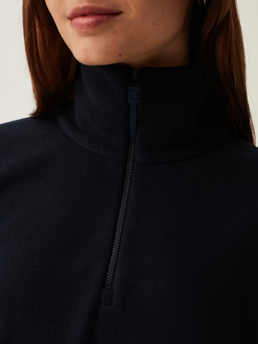 Half-zip sweatshirt in fleece_3
