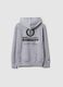 Grey pure cotton children's sweatshirt, regular fit, with Brooklyn Nets logo_4