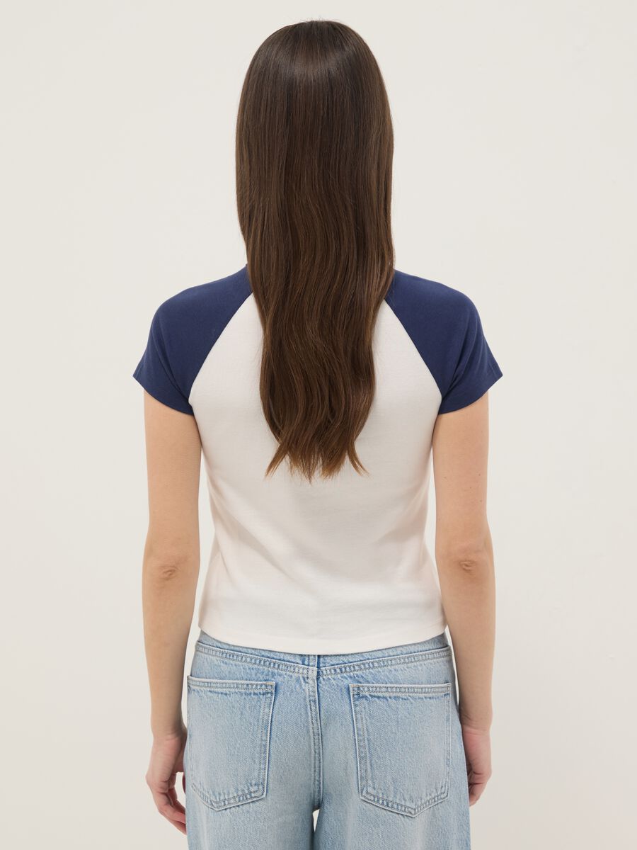 Multicolor T-Shirt aus reiner Baumwolle im Regular Fit_3