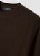 Brown crew-neck wool-blend jumper, regular fit_1