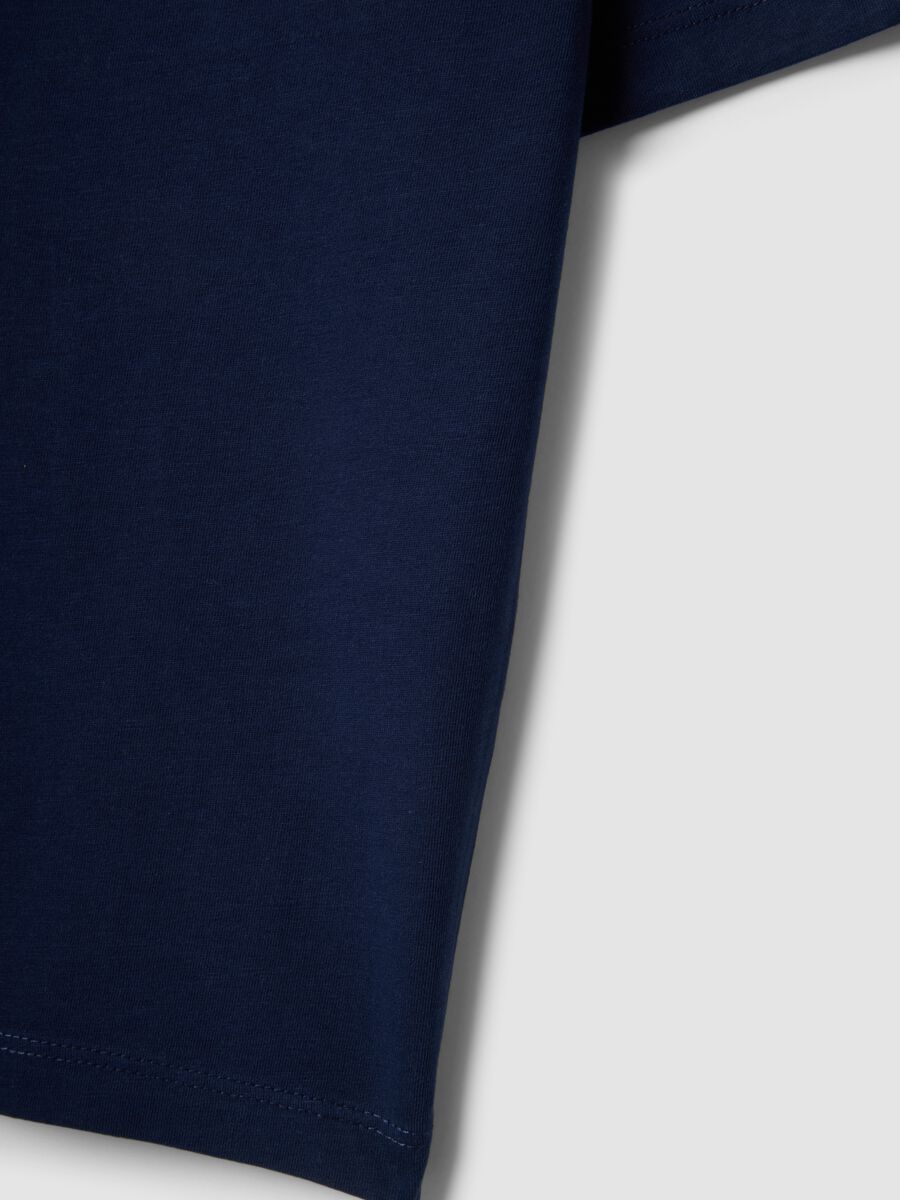 Boys&rsquo; blue pure cotton T-shirt, regular fit_3