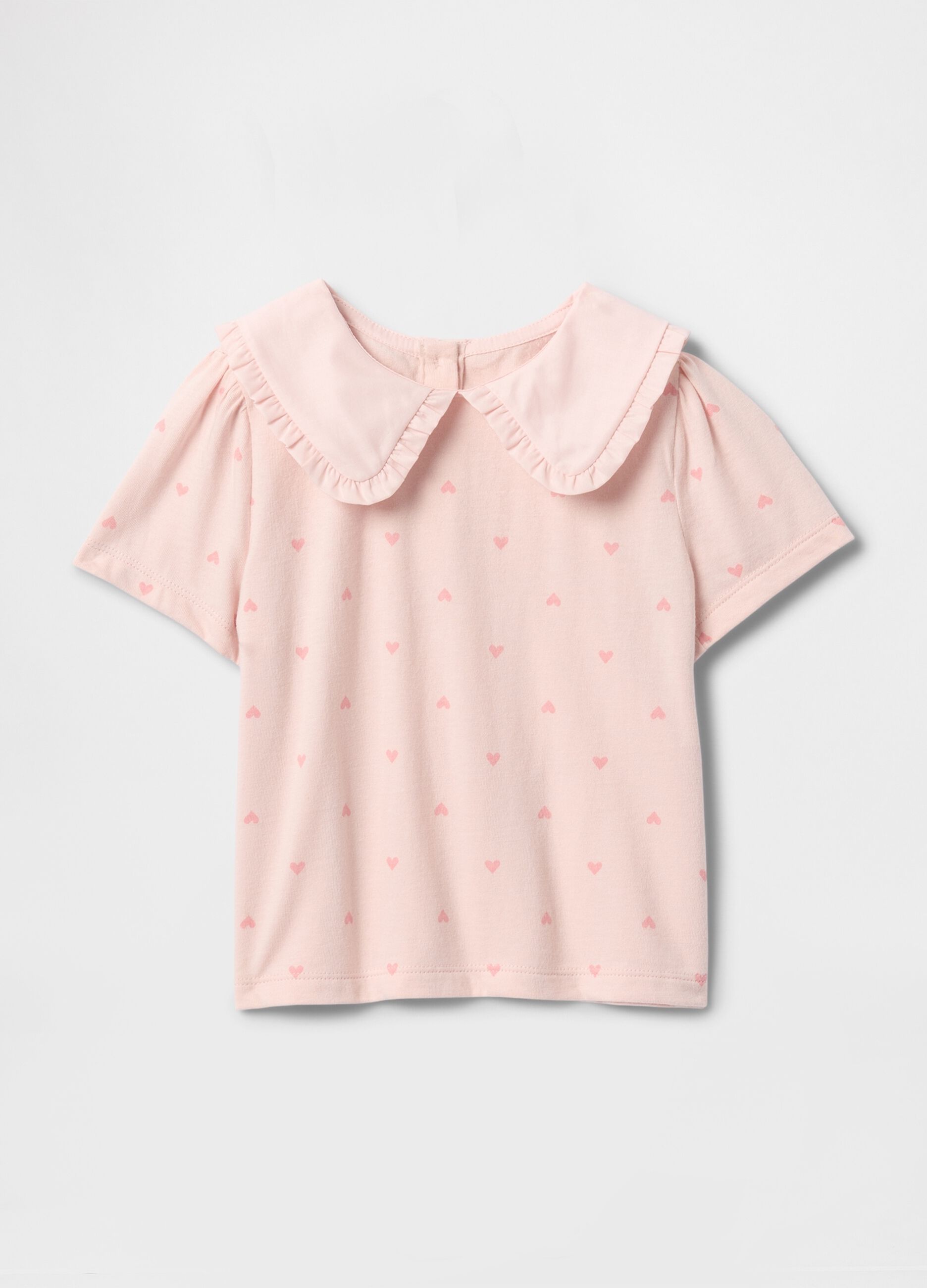 Pink Heart Pattern T-Shirt GAP Kids